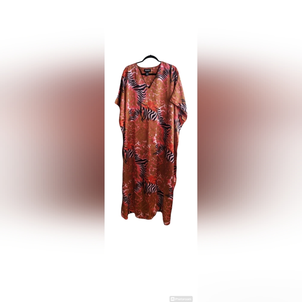 NWT Ashro Animal Print Caftan